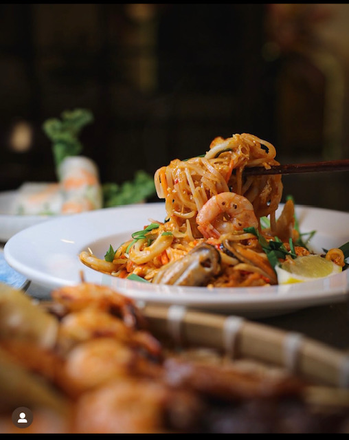 Shrimp and noodle dish from H&P Noodle House in Burnaby, BC